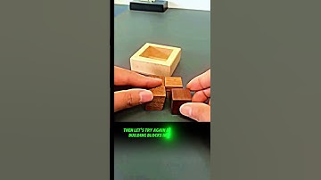 Wooden Puzzle Challenge 🧩  Mind Burning Box Puzzle #iqtest #brainteaser #brainlearning