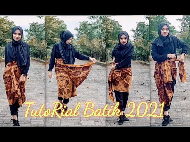 Tutorial Rok Lilit Viral Tiktok 2021 Batik Indonesia Keren || 4 Style Easy Wear class=