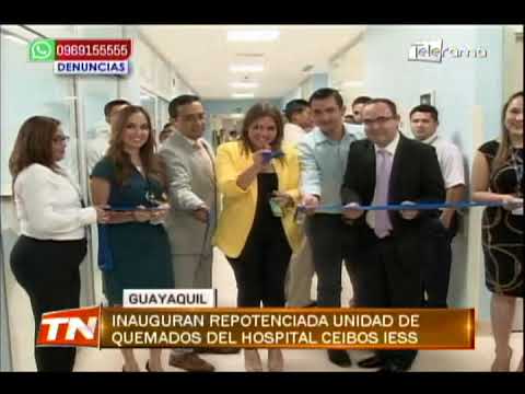 Inauguran reponteciada unidad de quemados del hospital Ceibos IESS