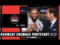 Khamzat Chimaev recaps dominant win vs. Li Jingliang at #UFC267 | ESPN MMA