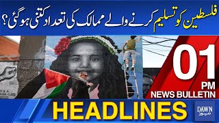 Dawn News Headlines: 1 PM | How Many Countries Have Recognized Palestine? | 28 May, 2024