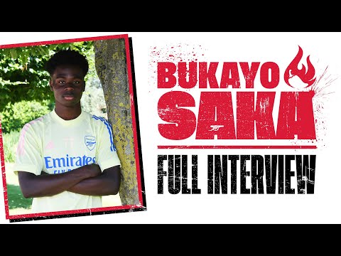 He signed da ting! | Bukayo Saka signs a new contract | Full interview