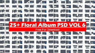 25+ Floral Album PSD Files Free For Download VOL 6