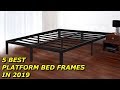 White Wooden Bed Frame with Mattress Designs