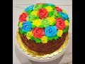 Chocolate flavour basket cake / basket flower cake / बास्केट फ्लावर केक