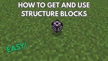 HOW TO GET AND USE STRUCTURE BLOCKS in Minecraft Bedrock and Java