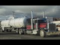 Truck Spotting Arizona USA | Peterbilt Kenworth & other Trucks | Jake Brake Engine Traffic Sounds