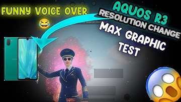 Sharp aquos r3\r2 Best resolution change🔥aquos r3 ke resolution change kasa kara| aquos r3 pubg test