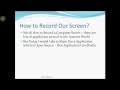 Free Screen Recorder Part   1