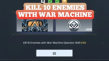 Kill 10 Enemies With War Machine Operator Skill | Heavy Hitter | Call Of Duty Mobile Codm