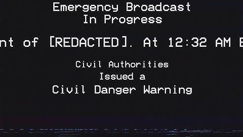 EAS Mock scenario (Emergency Alert System) -- READ DESC
