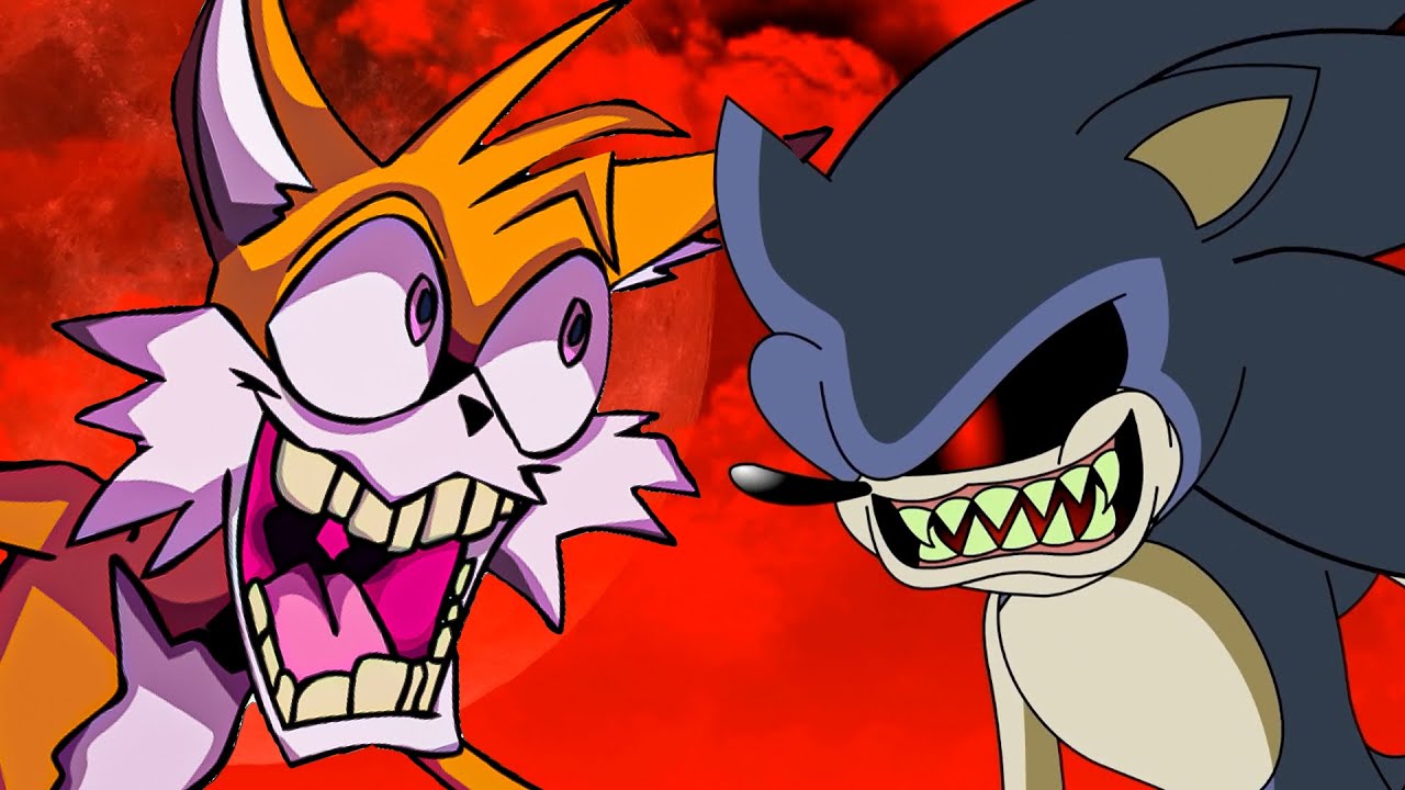 Sonic.Exe Fights Tails & Blaze The Cat #sonictheheadgehog #tailsthefox