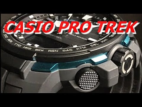 CASIO PRO TREK ソーラー電波腕時計 PRW-6100Y-1AJF - YouTube