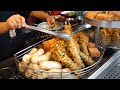 Amazing Fried skills! Crispy Tempura Oyster Fritter, Fried Vegetables /令人垂涎的炸物饗宴！金黃酥炸蚵嗲, 炸韭菜條,炸甜米糕