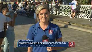 UPDATE: Protests continue in Chattanooga at Miller Park on Saturday evening