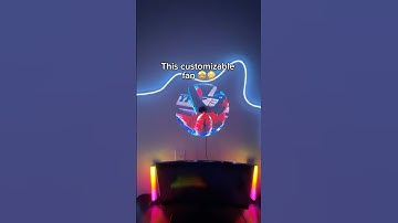 This customizable fan lets you add any video/image 😳 #led #anime #hologram #ledlights #shorts