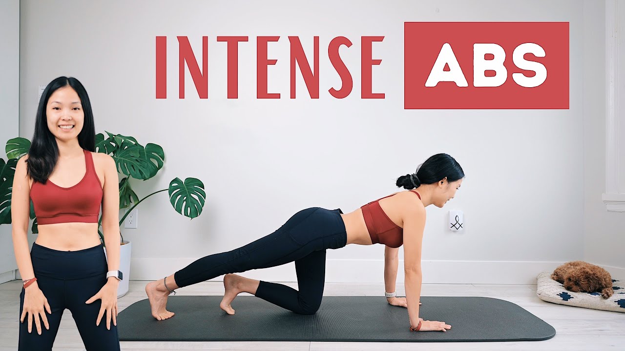 20 MIN ABS INTENSE WORKOUT 🔥💛 - YouTube