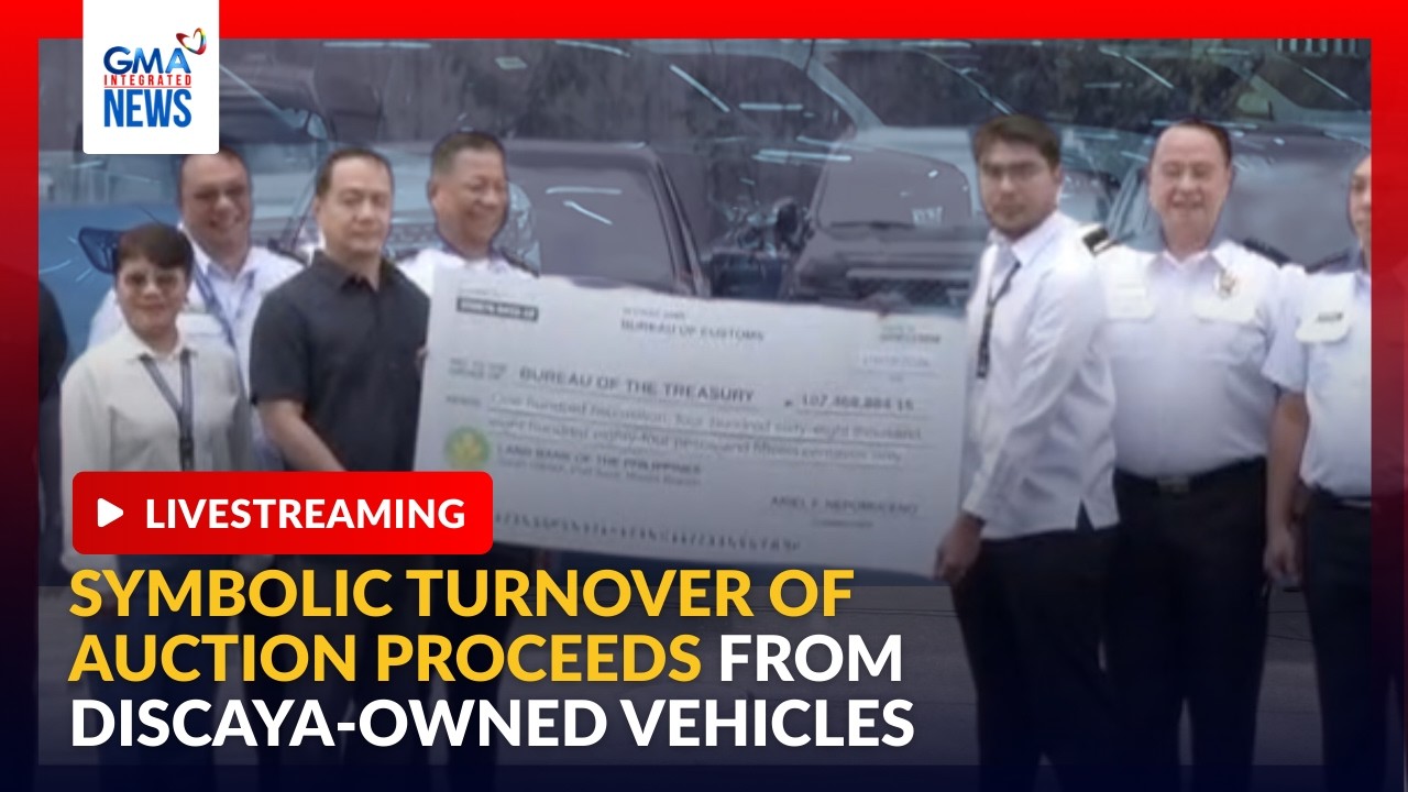 LIVE - Symbolic turnover of auction proceeds from Discaya-owned... - Replay | GMA Integrated News