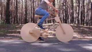 كيف تصنع دراجه هوائيه في المنزل من الخشب فقط