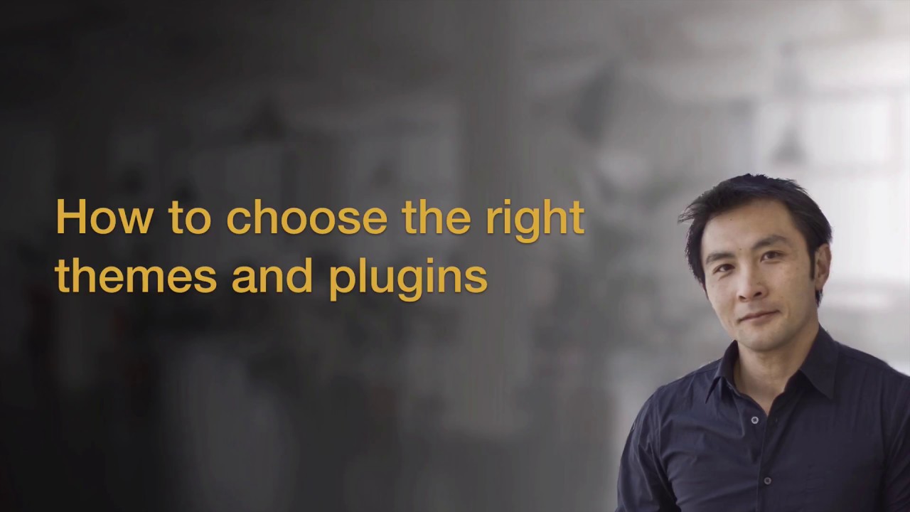 How to choose the right WordPress themes and plugins - YouTube