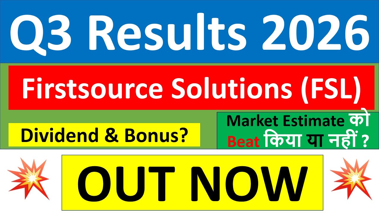 FSL q3 results 2026 | Firstsource Solutions results today | FSL Share ...