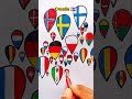 Draw Flag Map of Croatia 🇭🇷 #croatia #flag #drawing #map