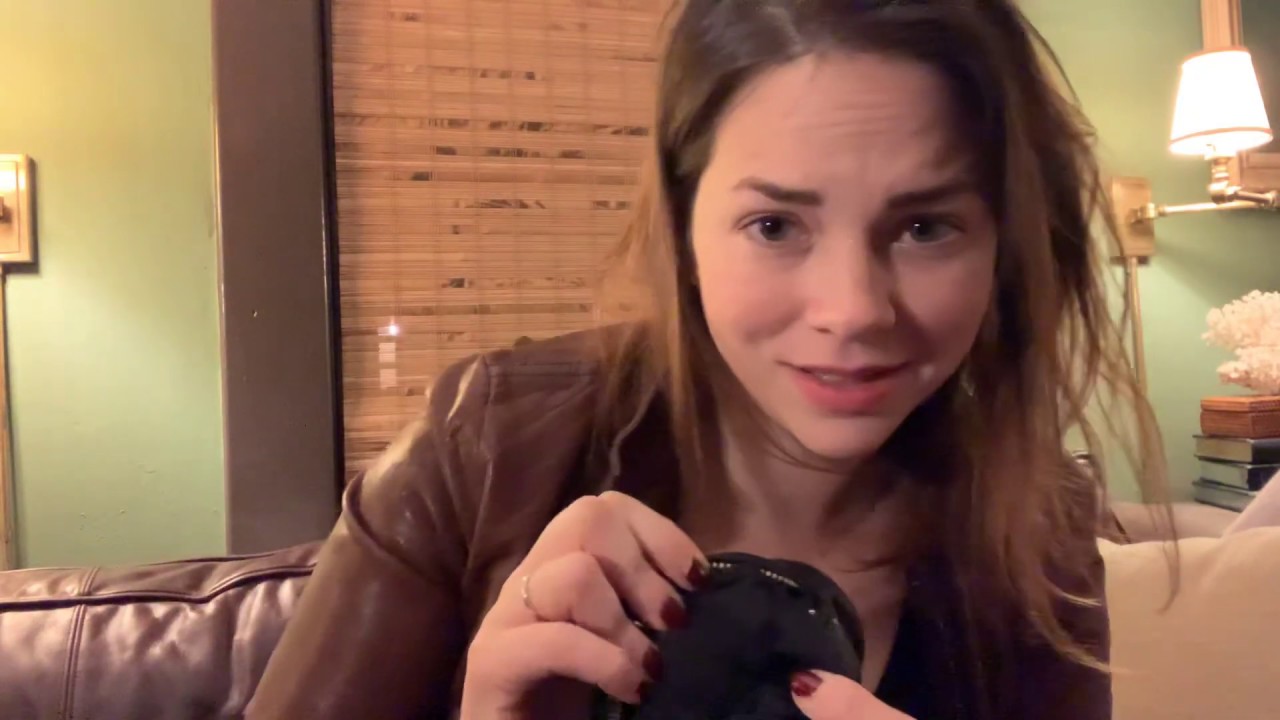 ASMR Leather Jacket Sounds and Whispering