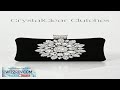 Women's Fashion Black Velvet Evening Clutch Bag Romantic Wedding Handbag With Luxury