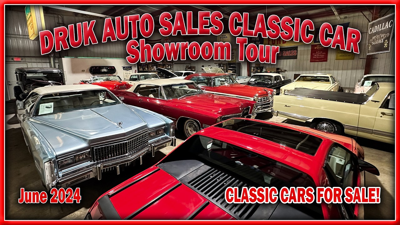 CLASSIC CARS FOR SALE LOT WALK of Druk Auto Sales June 2024 YouTube
