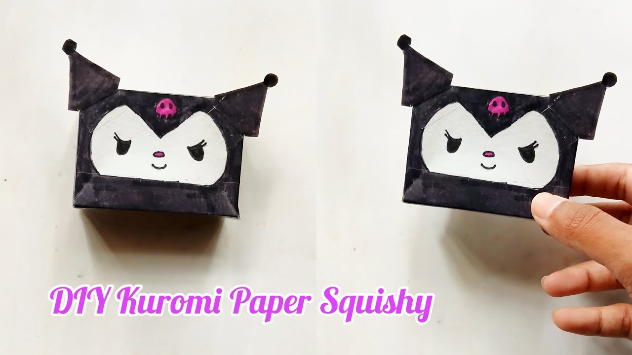 DIY Kuromi Paper Squishy | Simple and easy to make | Bettercrafts 
