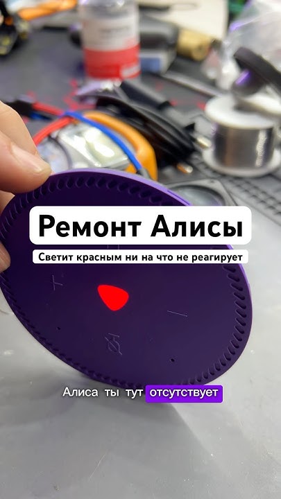 Ремонт Алисы, Алиса светится красный светодиод. Ни на что не реагирует ...