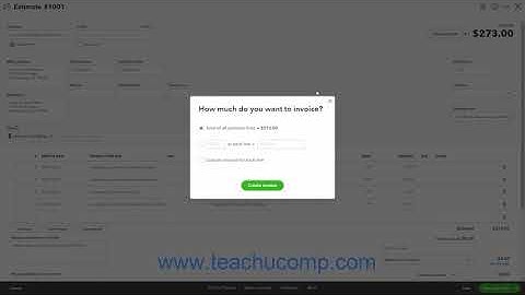 QuickBooks Online Tutorial Invoicing from an Estimate Intuit Training