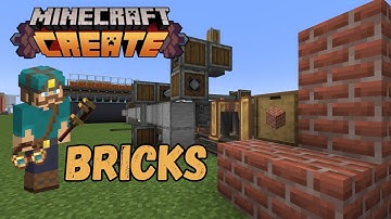 I Built a BRICKS Factory Create Mod Minecraft Tutorial