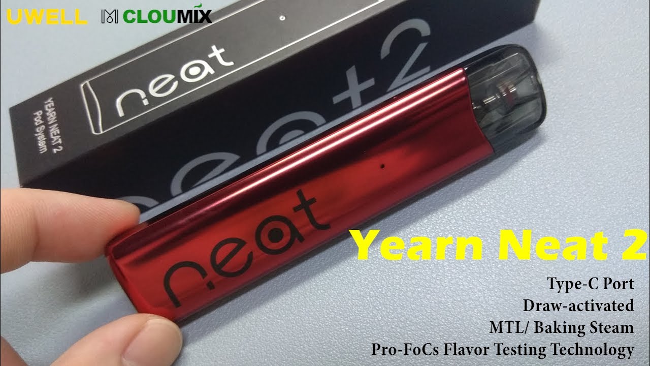 Uwell Yearn Neat 2 Pod System 520mAh I Draw-activated