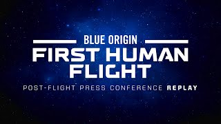 Replay - First Human Flight Post-Flight Press Conference