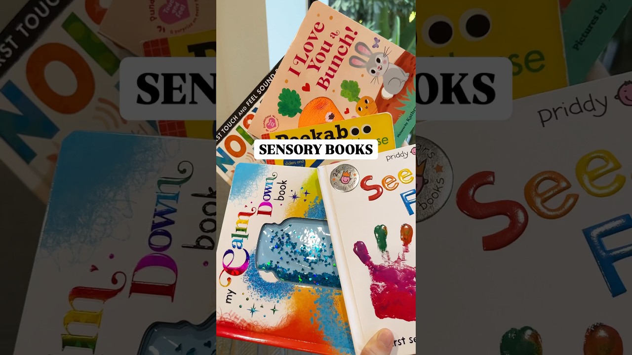 Interactive sensory books that are amazing for keeping the little ones busy and curious