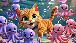 🐠 🐱 Misket’in Rüya Dünyası 🌊 Deniz Altı Krallığı | Eğlenceli Çocuk Şarkıları | Bebek Şarkıları