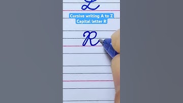 Cursive writing A to Z | Capital letter R #cursivewriting #handwriting #calligraphy #lekwriting #abc
