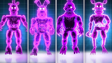 FNAF AR Radioactive Shadow Nightmare Animatronics Workshop Animations