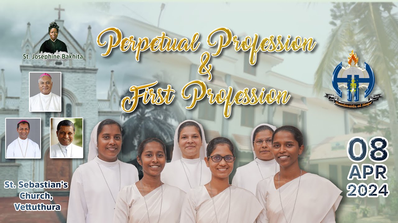 Perpetual Profession and First Profession of Novices of Handmaids of Hope of Bakitha Bhavan