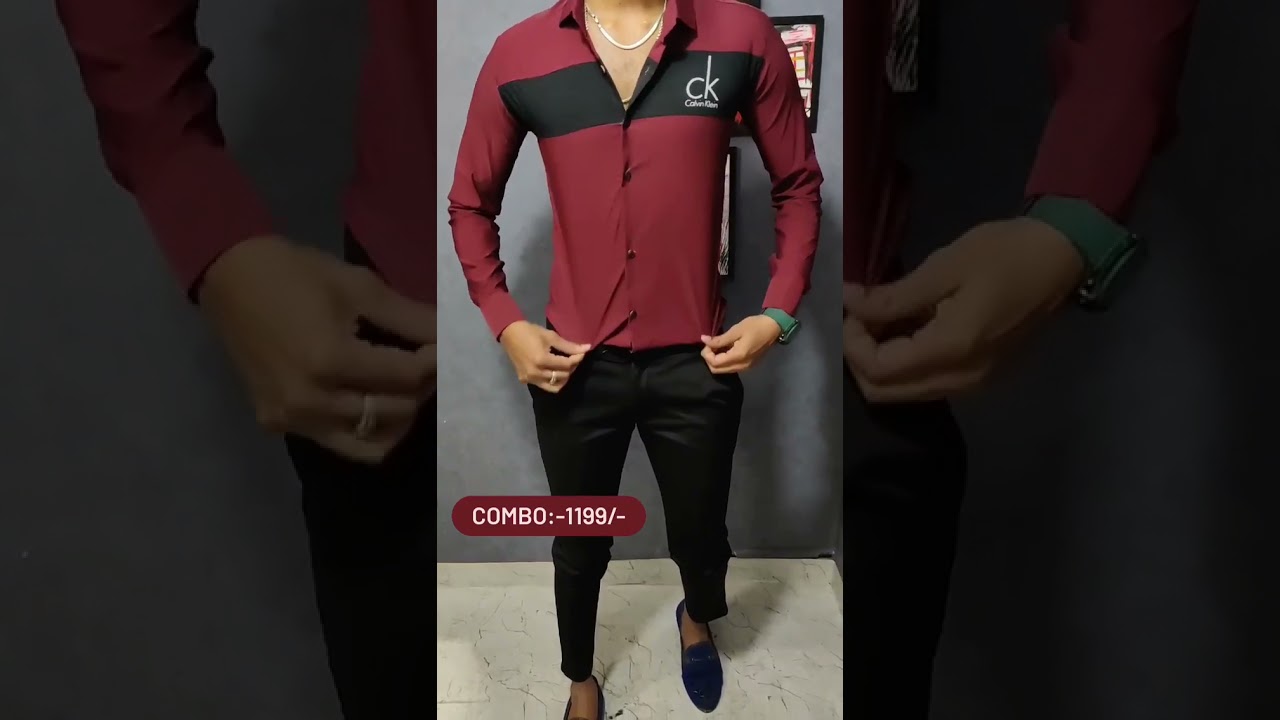 schattig Symposium Ambtenaren Ck Maroon & Black Combo | Imported lycra pant shirt| Single Piece  availabile - YouTube