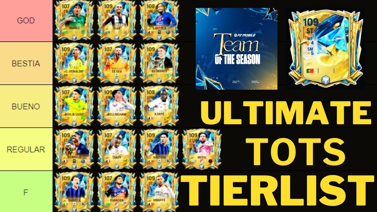 TOTS ULTIMATE FC MOBILE 25 TIER LIST | ¿QUIÉN ES EL MEJOR? | Best Ultimate TOTS Players