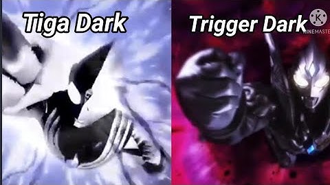 Ultraman Tiga Dark & Trigger Dark Transformation Henshin Rise Comparison