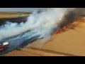 Feux de champs  sapeurs pompiers  drone