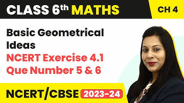NCERT Exercise 4.1 : Question Number 5 and 6 - Basic Geometrical Ideas | Class 6 Maths