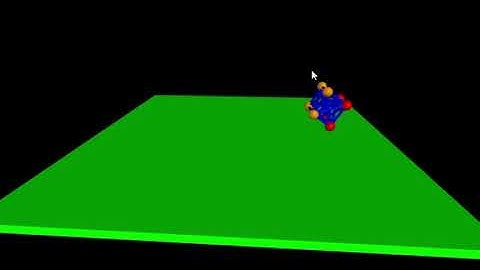 Cube rolling after landing