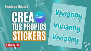 Efecto stickers para textos en Canva / Diseña tus pegatinas con Canva 😎 screenshot 5