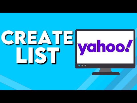 ვიდეო: შეგიძლიათ შექმნათ განაწილების სია Yahoo Mail-ში?