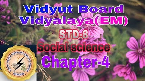 738. Std-8, Social Science, Chapter-4,Vidyut Board Vidyalaya | BHAGYESH THAKKAR