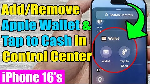 💳 Add or Remove Apple Wallet & Tap to Cash in Control Center | iPhone 16 / iOS 18